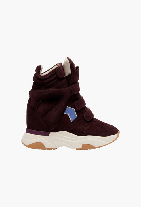 Balskee suede high-top platform sneakers - GLAM MODA